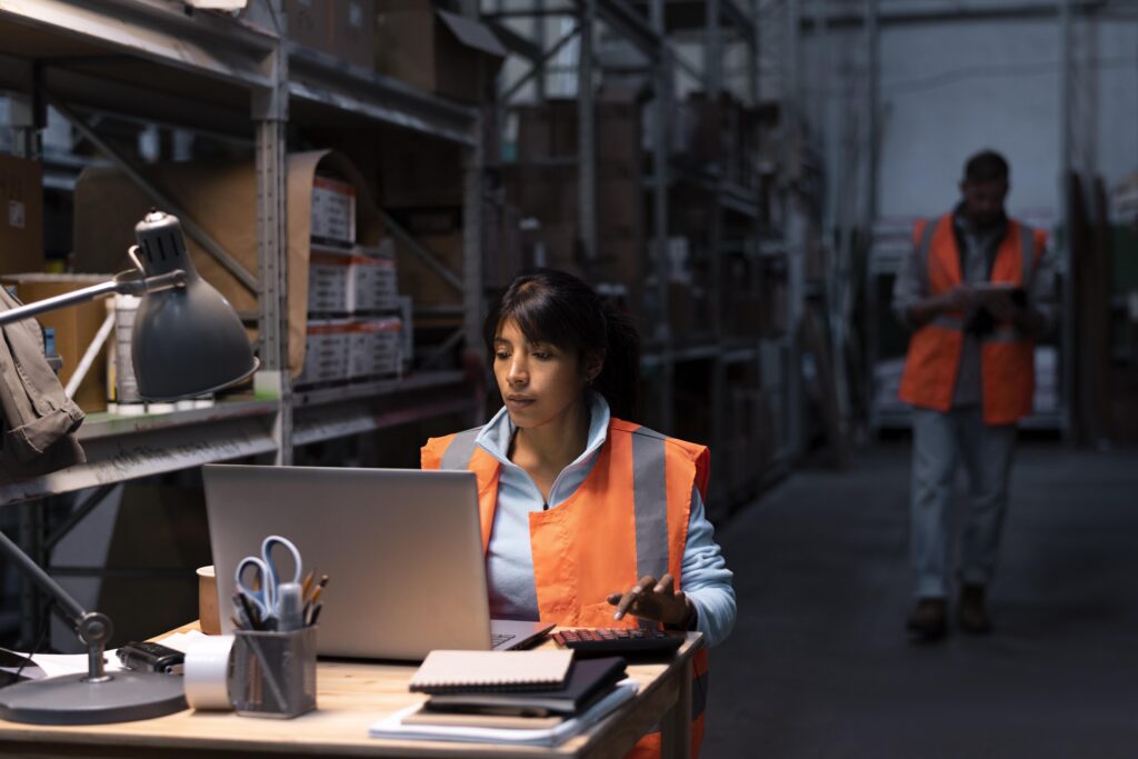 young-woman-working-warehouse