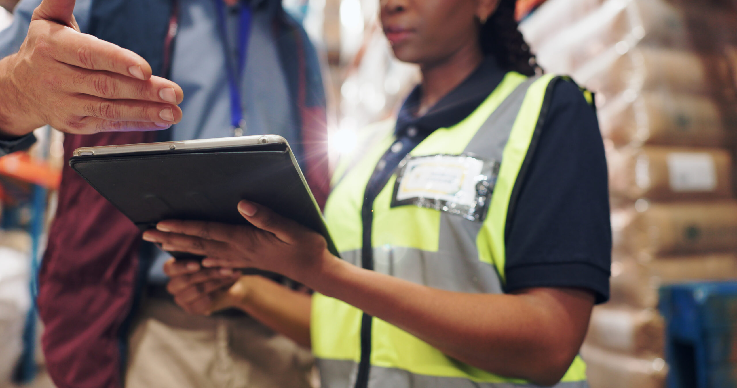 Warehouse team processes orders faster using Winfreight's inventory management software for picking, packing, and dispatch.